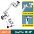 1080° Rotating Splash Filter Metal Faucet Extender Dual Mode Kitchen Faucet Bubbler Splash Nozzle Robotic Arm Kitchen Accessory