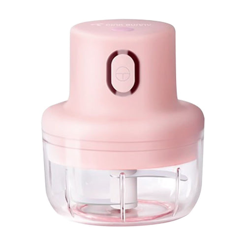 Wireless Food Chopper, Food Processor Small, Manual Chopper Rechargeable Kitchen Gadget with Stainless Steel Blades for Root Mini Vegetables and Fruits with Container for Kitchen (100Ml)