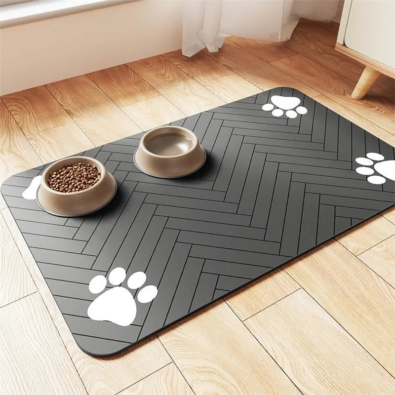 Pet Feeding Mat — Waterproof Non-Slip Food & Water Bowl Mat