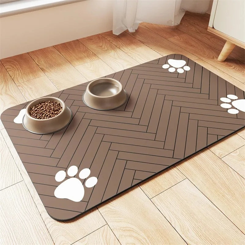 Pet Feeding Mat — Waterproof Non-Slip Food & Water Bowl Mat