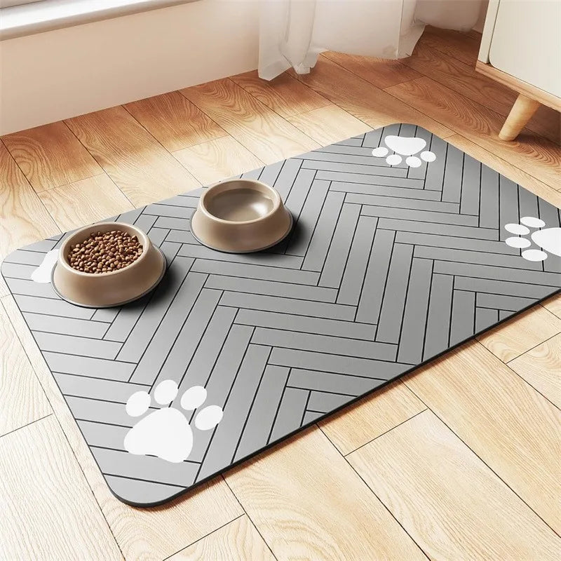 Pet Feeding Mat — Waterproof Non-Slip Food & Water Bowl Mat