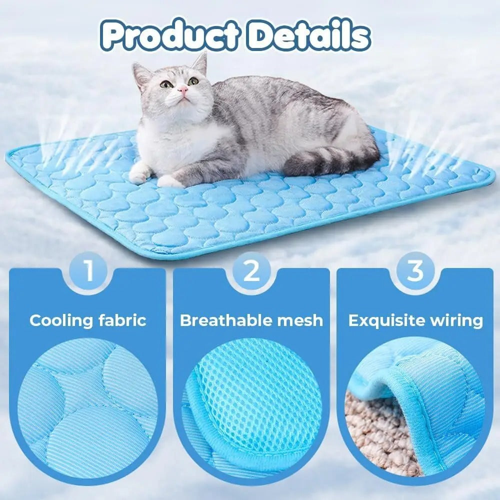 Pet cooling mat close up fabric detail